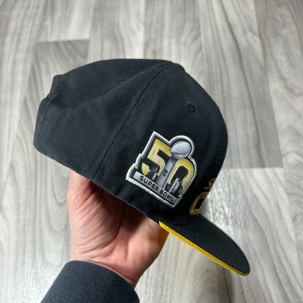 NFL Denver Broncos Team Apparel Baseball Cap Youth One Size Black Super‎ Bowl